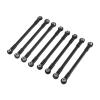 RC Car Chassis Link Rod Replacement for 1/12 H12Y - 8X Metal DIY Accessory Easy to Install Repair- Black view 1
