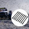 RC Car Chassis Link Rod Replacement for 1/12 H12Y - 8X Metal DIY Accessory Easy to Install Repair- Black view 2