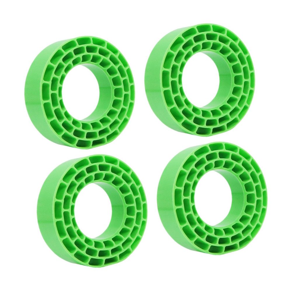 4X Tire Inserts for 1/10 RC Crawler Trucks - Waterproof RC Car Accessories & Repair Parts- Green