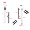 MIGHTY SCAPERS Steel Front/Rear Axle Drive Shaft Compatible with RBX10 AXI03005 1/10 Scale RC Crawler Car Model Upgrade Parts(Front and Rear) view 2
