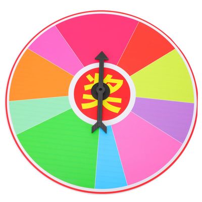 Abaodam Party Prize Wheel Game Prop 40cm Spinning Draw Turntable and Adults Carnival Festival Supplies