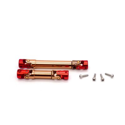1/18 TRX4M for Traxxas RC Car Crawler Parts Threaded Shock Absorber Oil Damper & Metal Drive Shaft Remote Control Toy Accessories(2PCS Drive Shaft)