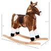 Classic Wooden Rocking Horse Toy for Indoor Play  Smooth Rocking Motion, Sturdy Construction, and Timeless Design view 2