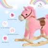 Classic Rocking Horse Toy with Smooth Wooden Base, Realistic Design, Interactive Sound and Motion Features for Home Play view 4