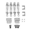 4pcs 60mm All Metal Oil Filled Shocks Suspension Dampers for MN Model MN82 82S 82Pro, for LC79 1/12 RC Car Upgrade Accessories, Professional Hobbyist DIY Parts (Silver) view 1
