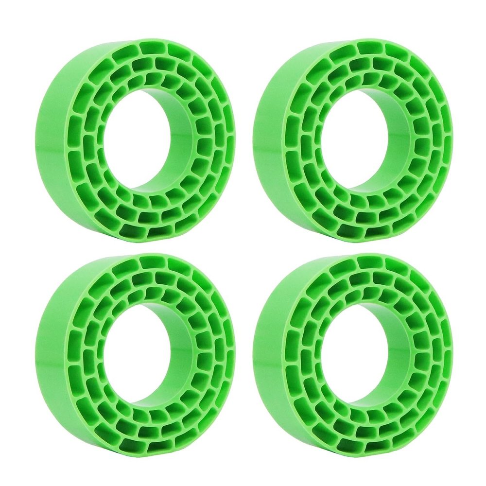 1.55" Waterproof Silicone Rubber Tire Insert Foam Fit 95-97mm 1.55" Tires RC Car Upgrade Part(Green Soft)