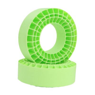 1/10 RC Crawler Tire Inserts (2Pcs) - Foam Wheel Inserts for RC Car Accessories & Outdoor Road Use- Green