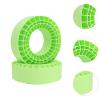1/10 RC Crawler Tire Inserts (2Pcs) - Foam Wheel Inserts for RC Car Accessories & Outdoor Road Use- Green view 2