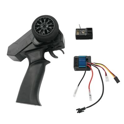 2CH 2.4G Transmitter Remote Control with 50A ESC and Receiver Compatible with MN Series, Series, B14-B36 Series RC Cars and Similar Models(1 Set)