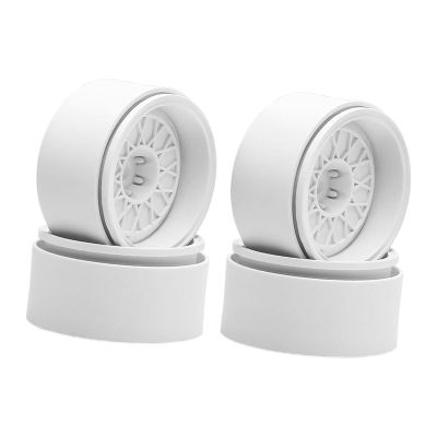 1.9" RC Wheel Rims (4Pcs) Replacement for 1:10 1:12 Scale Crawling Cars - Professional Aluminum Spoke Hubs- White