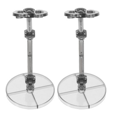 CIYODO 2pcs 6-inch Model Display Stand for Action Figures and Dolls, Black Model Holder Base for Collectors and Enthusiasts