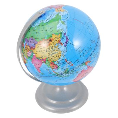 Abaodam 16cm Terrestrial Globe Decorative Globe for Students and Educational Office with Rotating Feature