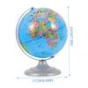Abaodam 16cm Terrestrial Globe Decorative Globe for Students and Educational Office with Rotating Feature view 2