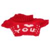 FRCOLOR Bear Sweater Doll Clothes 30cm Plush Outfit Red Cotton Hoodie for Stuffed Animals and Plush Bear Holiday Dress-up Accessories view 1