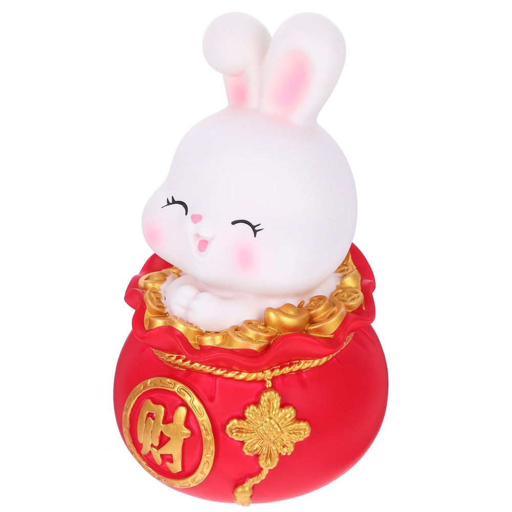 BCOATH Bunny Coin Bank Large Vinyl Piggy Bank for Cartoon Money Jar Decorative Saving Jar