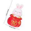 BCOATH Bunny Coin Bank Large Vinyl Piggy Bank for Cartoon Money Jar Decorative Saving Jar view 2