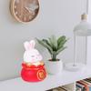 BCOATH Bunny Coin Bank Large Vinyl Piggy Bank for Cartoon Money Jar Decorative Saving Jar view 4