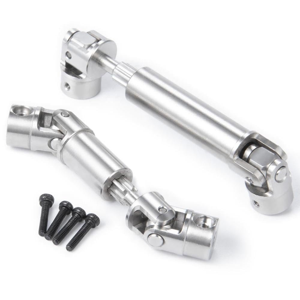 MIGHTY SCAPERS Steel Center Drive Shafts Compatible with 1/18 Scale -4M RC Crawler Models Including Bronco and(Style B)