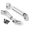 MIGHTY SCAPERS Steel Center Drive Shafts Compatible with 1/18 Scale -4M RC Crawler Models Including Bronco and(Style B) view 1