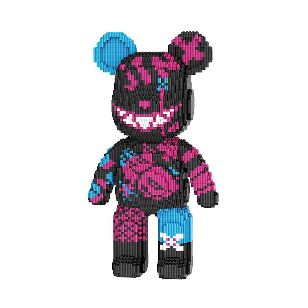 hashblue Jinx Violent Bear Building Blocks (5450 PCS), Creative Animal Brick Set for Kids & Adults, Micro Building Blocks, Teddy Blocks, Children Toys for Christmas, Halloween, Anniversary
