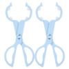 ifundom 2pcs Bottle Clip and Feeder Tong Set for Infants, Anti-slip Heat-resistant Nursing Bottle Clamp, Blue Multi-functional Milk Feeding Accessory for Secure Use view 1