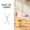 ifundom 2pcs Bottle Clip and Feeder Tong Set for Infants, Anti-slip Heat-resistant Nursing Bottle Clamp, Blue Multi-functional Milk Feeding Accessory for Secure Use view 3