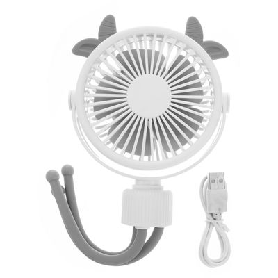 Abaodam Portable Handheld Mini Fan with Flexible Tripod USB Rechargeable Small Stroller Fan for Crib and Car Seat 3-speed Cooling for Travel and Outdoor Use