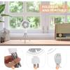 Abaodam Portable Handheld Mini Fan with Flexible Tripod USB Rechargeable Small Stroller Fan for Crib and Car Seat 3-speed Cooling for Travel and Outdoor Use view 3