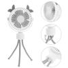 Abaodam Portable Handheld Mini Fan with Flexible Tripod USB Rechargeable Small Stroller Fan for Crib and Car Seat 3-speed Cooling for Travel and Outdoor Use view 4
