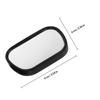 JEWEDECO Rearview Mirror and Backseat Observation Mirror for Infants Black Shatterproof with Adjustable Suction Cup for Safety and Car Interior Use view 2