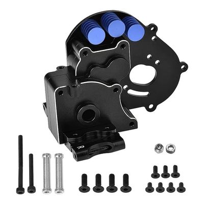 Aluminum Transmission with Motor Plate, Arm Mounts for Traxxas Slash 2WD Rustler Stampede Bandit 1/10 RC Car (Replace of 3691)
