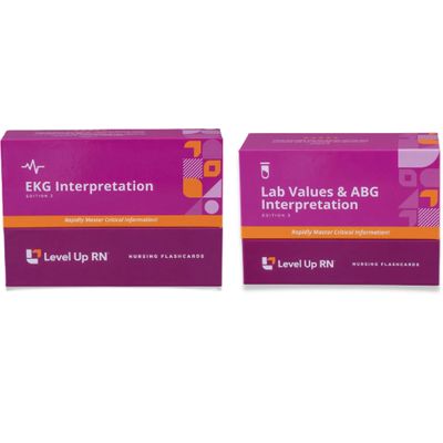 EKG Flash Cards + Lab Values Flash Cards - Great for Concept Mastery, Classroom & Exam Prep, 2026-2027 NCLEX ATI HESI Test Preparation