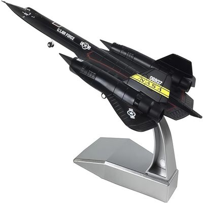 SR71 Model Plane 1/144 Scale SR71 Aircraft Kit Metal Diecast Aircraft Military Fighter Attack Airplane Model for Collection and Birthday Gift