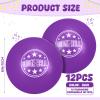 Jerify 12 Pcs Foam Dodgeballs Sets, 6 Inch Soft Foam Dodgeball Balls for Kids & Adults, Non-Sting Playground Sports Equipment for Outdoor & School Games(Purple) view 2