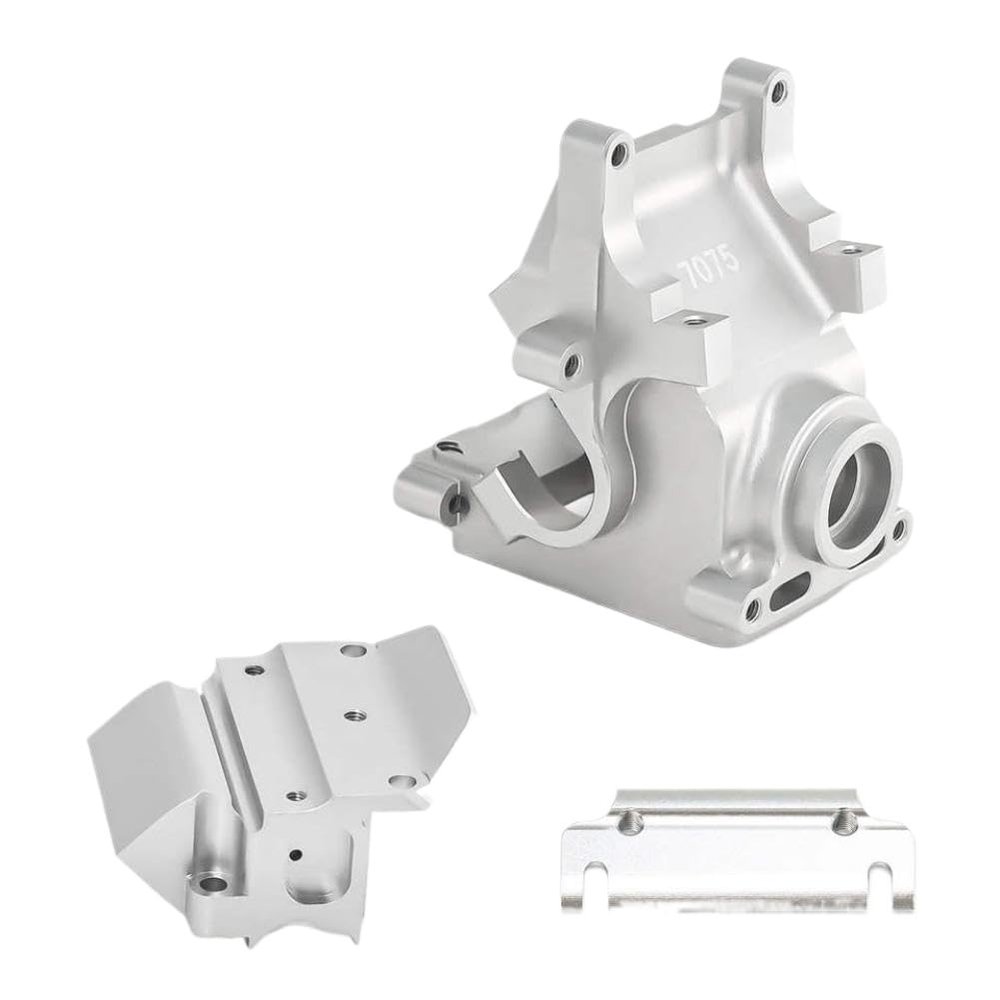 Aluminum Gearbox Case Housing 7075 Compatible with 1/8 6S Talion 1/7 Infraction Limitless Mojave(Silver)