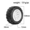 12mm Hex RC Wheels and Tires Compatible With 1/10 Scale Stampede Hoss EPX Pro S30 Blackout XTE 2WD 4x4 Models(4pcs Black) view 2