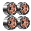 1.9" Beadlock Wheels (4PCS) with 12mm Hex Compatible With 1/10 Scale RC Crawlers Including, -6, II/III, GEN7, VS4-10 Models(4pcs Brown) view 1