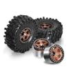 1.9" Beadlock Wheels (4PCS) with 12mm Hex Compatible With 1/10 Scale RC Crawlers Including, -6, II/III, GEN7, VS4-10 Models(4pcs Brown) view 2