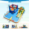 BOUNTECH Inflatable Bounce House Water Slide, Water Bounce House Jump Castle for Kids 3-12 w/Splash Pool, Basketball Hoop, Football Game, Blow Up Bouncy Castle Inflatables for Outdoor Indoor view 2