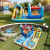 BOUNTECH Inflatable Bounce House Water Slide, Water Bounce House Jump Castle for Kids 3-12 w/Splash Pool, Basketball Hoop, Football Game, Blow Up Bouncy Castle Inflatables for Outdoor Indoor view 3
