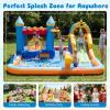 BOUNTECH Inflatable Bounce House Water Slide, Water Bounce House Jump Castle for Kids 3-12 w/Splash Pool, Basketball Hoop, Football Game, Blow Up Bouncy Castle Inflatables for Outdoor Indoor view 4