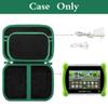 Aproca Case Compatible with Leapfrog LeapPad Academy Kids Learning Tablet/Epic Academy Edition/LeapPad Ultimate, Portable Storage Bag for Accessories -Black with Green Zipper view 2