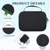 Aproca Case Compatible with Leapfrog LeapPad Academy Kids Learning Tablet/Epic Academy Edition/LeapPad Ultimate, Portable Storage Bag for Accessories -Black with Green Zipper view 4