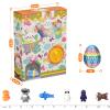 24 Pack Prefilled Easter Eggs with 3D Printed Articulated Animals Inside - Reusable Vending Machine Toy Easter Eggs for Easter Egg Hunt, Party Favor Bags, Gift Filler for Kids view 2