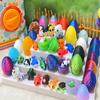 24 Pack Prefilled Easter Eggs with 3D Printed Articulated Animals Inside - Reusable Vending Machine Toy Easter Eggs for Easter Egg Hunt, Party Favor Bags, Gift Filler for Kids view 4