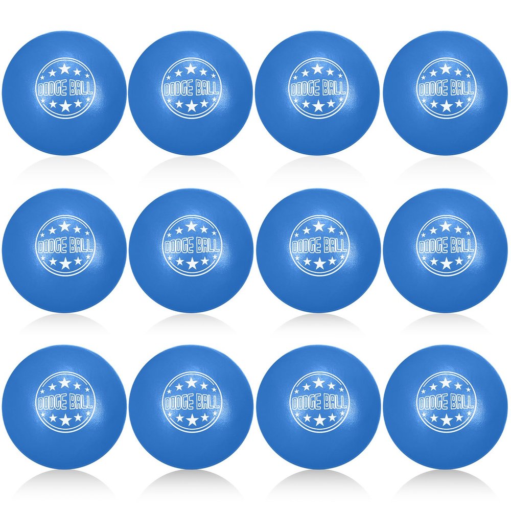 Jerify 12 Pcs Foam Dodgeballs Sets, 6 Inch Soft Foam Dodgeball Balls for Kids & Adults, Non-Sting Playground Sports Equipment for Outdoor & School Games(Navy Blue)