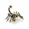 3D Metal Puzzles for Adults Scorpion, 454PCS Stainless Steel DIY Mechanical Metal Model Kits, No Glue Assembly with Movable Joints, Challenging Metal Building Kit Desk Decor Gift (Black-Glod) view 1