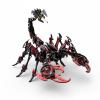 3D Metal Puzzles for Adults Scorpion, 454PCS Stainless Steel DIY Mechanical Metal Model Kits, No Glue Assembly with Movable Joints, Challenging Metal Building Kit Desk Decor Gift(Black-Red) view 1