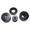 Black Billet Aluminum Gilmer Belt Drive Pulley Kit Compatible with Big Block BBM 361 383 400 413 426 440 view 1