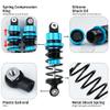 4Pcs 62mm Aluminum Oil Shock Absorber Set Compatible With TT02 1/10 Scale RC Drift Car Models(Blue) view 2